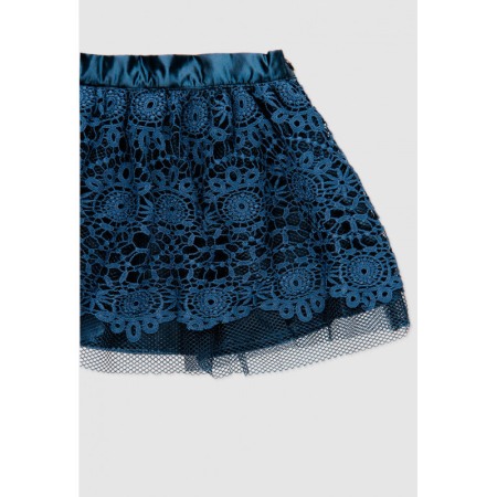 Fusta chic din broderie bleumarin, Boboli [1]