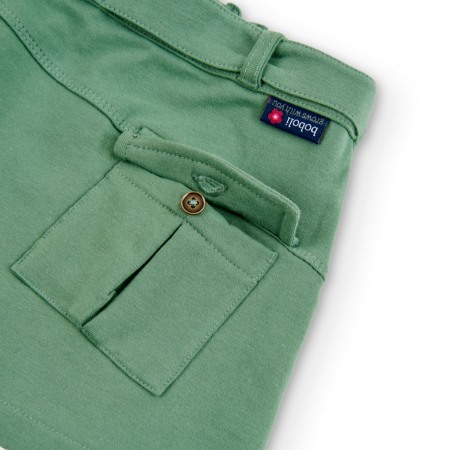 Fusta fete din bumbac, kaki, Boboli [2]