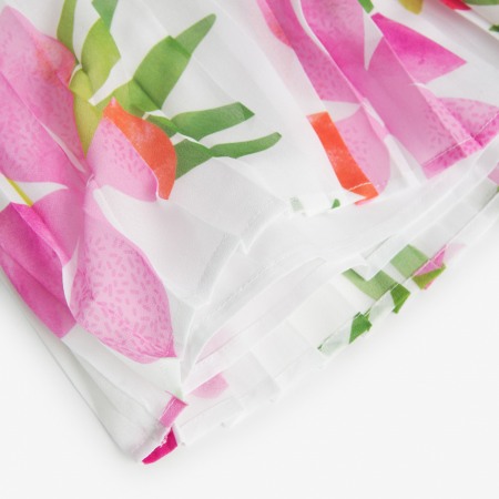 Fusta fete plisee, gama CHIC,imprimeu floral, BOBOLI [4]