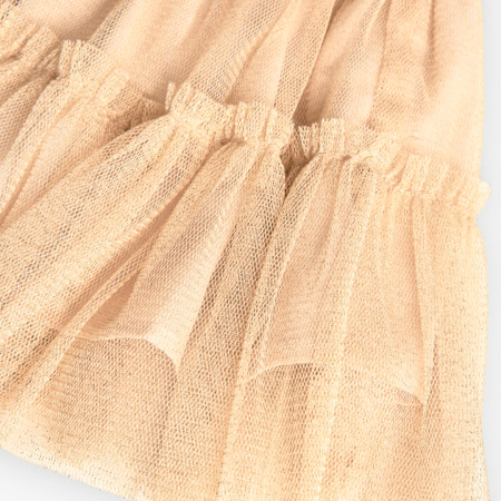 Fusta fetite 1-8 ani tulle auriu, volanase, brand Boboli [3]