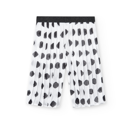 Fusta pantalon fete 1-8 ani, plisata, buline negre, brand Boboli [1]