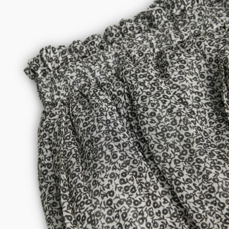 Fusta plisata fete 4-16 ani,imprimeu flori negre, brand Boboli [3]