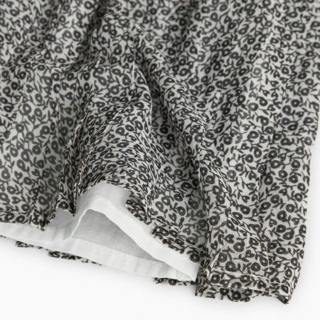 Fusta plisata fete 4-16 ani,imprimeu flori negre, brand Boboli [4]