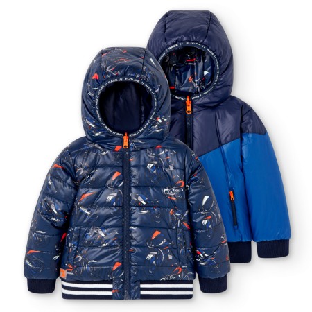 Geaca baiat fata reversibila, therno, bleumarin, Boboli [2]