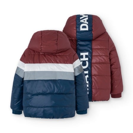 Geaca baiat reversibila, impermeabila, thermo, grena, brand Boboli [2]