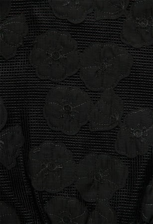 Geaca brodata fete 8-16 ani, neagra, Boboli [3]