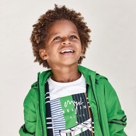 Geaca fas cu gluga baiat ,antivant, verde Mayoral [1]