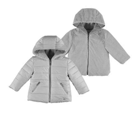 OUTLET - Geaca fete ani cu blanita reversibila Mayoral gri