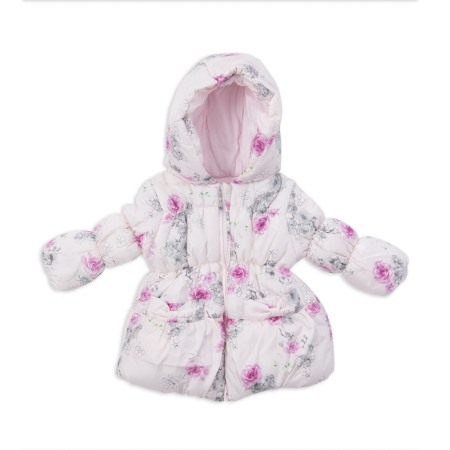 Fete - Geaca fete imprimeu floral, roz, brand Babybol