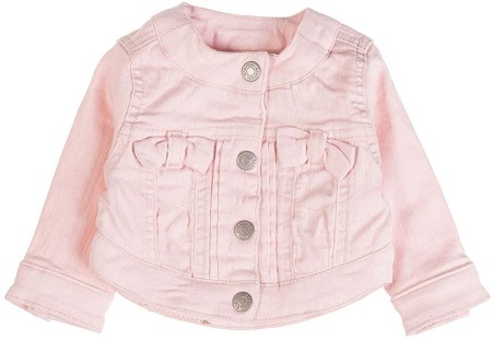 Fete - Geaca fete jeans strech roz , Babybol