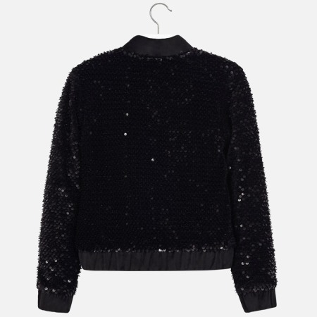 Geaca fete paiete Mayoral, neagra [2]