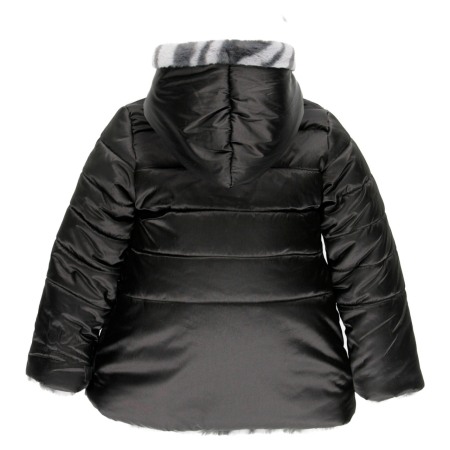 Geaca fete reversibila cu blanita, animal print, Boboli [2]