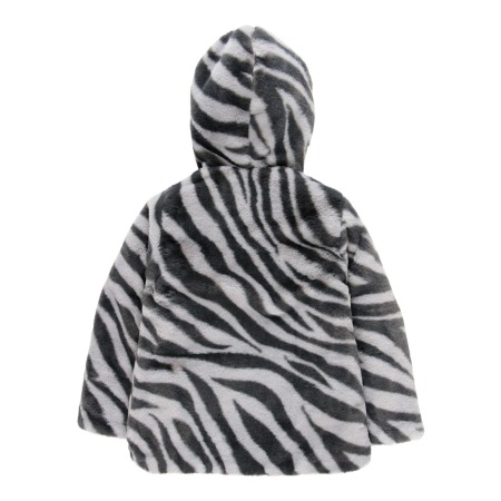 Geaca fete reversibila cu blanita, animal print, Boboli [7]