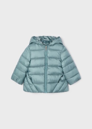 Geci /Salopete/Veste iarna - Geaca fete reversibila, gluga, verde turcoaz, brand Mayoral