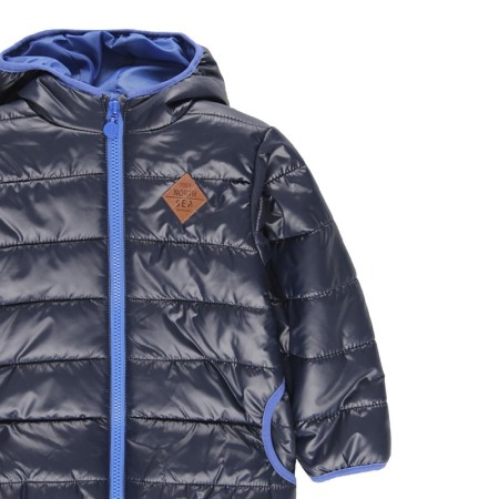 Geaca matlasata cu gluga baiat 4-16 ani, navy , Boboli [2]