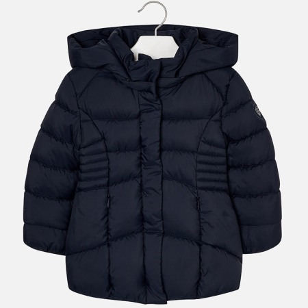 Fete/Baieti 2- 16 ani - Geaca matlasata cu gluga pentru fete Mayoral navy