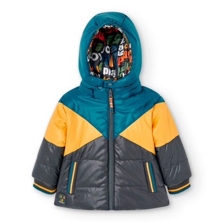 Geaca reversibila baieti 1-8 ani, thermo, imprimeu text, Boboli [2]