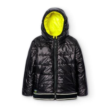 Geaca reversibila baieti 1-8 ani, thermo, neagra/galben, Boboli [3]