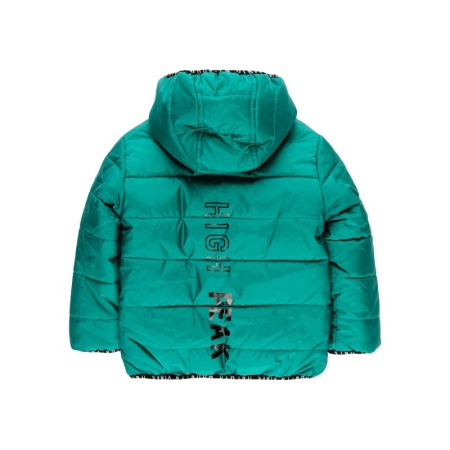 Geaca vatuita baiat, reversibila, verde, Boboli [3]