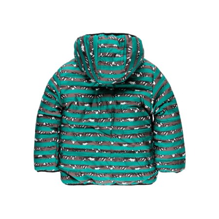 Geaca vatuita baiat, reversibila, verde, Boboli [5]