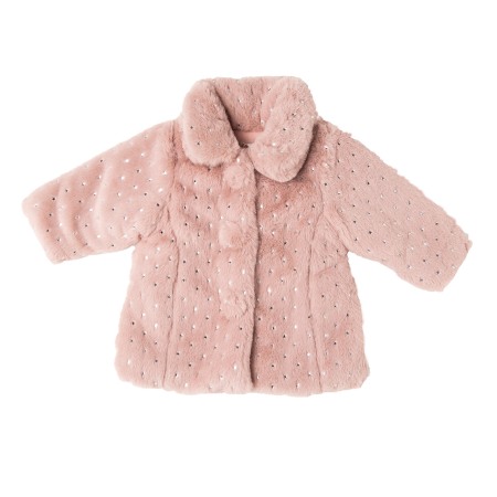 Haina blana/Paltoane - Haina blana fetite roz pudra , Babybol