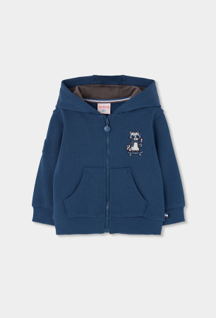 Hanorace/Jachete - Hanorac baieti 1-10 ani, bumbac better cotton, broderie raton, brand BOBOLI