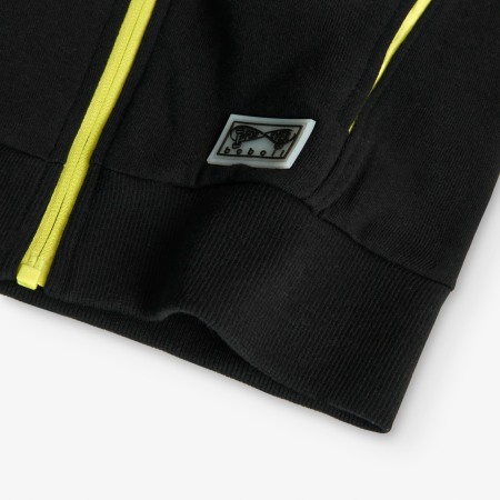 Hanorac bumbac better cotton cu gluga baieti 4-16 ani, negru, Boboli [4]