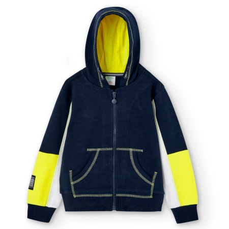 Hanorac cu gluga baiat, bumbac, bleumarin, Boboli [1]