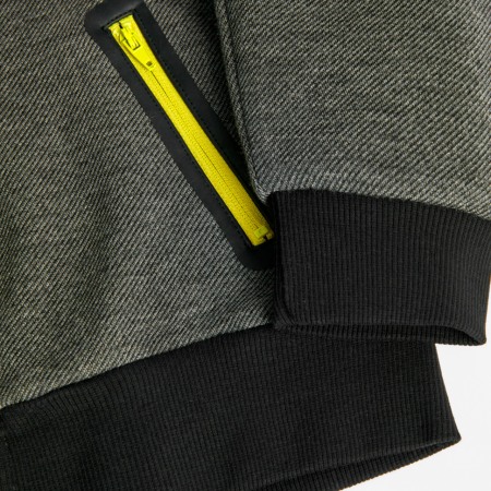 Hanorac cu gluga baieti, gri cu verde fistic, Boboli [3]