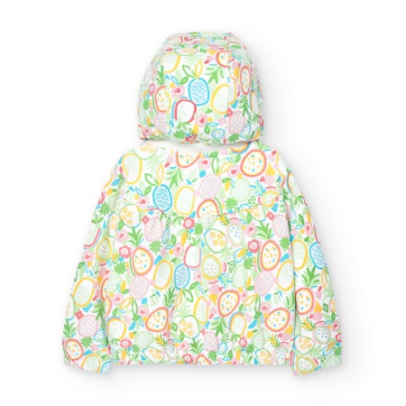 Hanorac cu gluga detasabila fetite, bumbac, imprimeu ananas, Boboli [3]