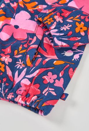 Hanorac fete 1-10 ani, bumbac better cotton, gluga, imprimeu floral, brand Boboli [3]