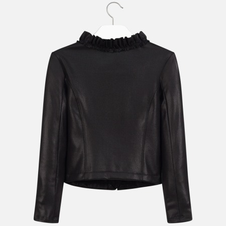 Jacheta fete imitatie piele Mayoral, neagra [1]