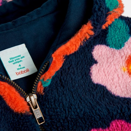 Jacheta fetite flufy, imprimeu floral, Boboli [2]