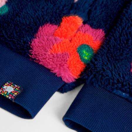 Jacheta fetite flufy, imprimeu floral, Boboli [3]