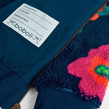 Jacheta fetite flufy, imprimeu floral, Boboli [4]