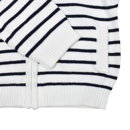 Jacheta tricot baiat cu dungi bleumarin, Babybol [3]