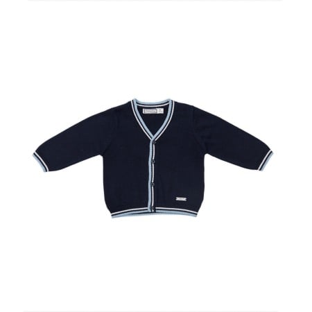 Pulovere/Jachete tricot - Jacheta tricot baiat navy Babybol