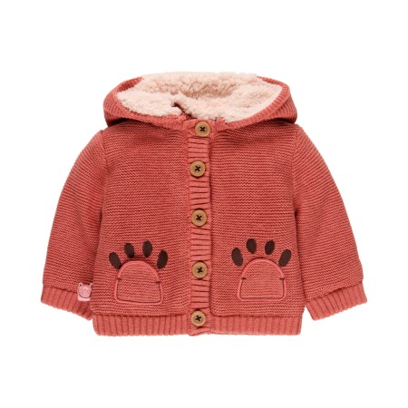 Jacheta tricot fetita, imblanita, gluga detasabila, Boboli [1]