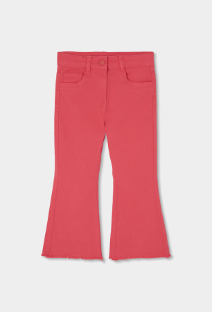 NOU! Set 3 piese fete, Geaca reversibila+tricou+pantaloni evazati corai, brand Boboli [3]