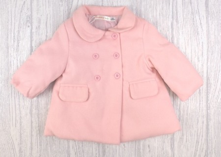 Fete/Baieti 0-24 luni - Palton bebe fete, stofa roz, matlasat, Babybol