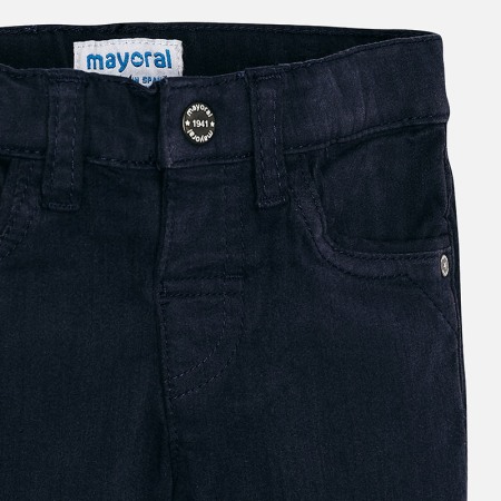 Pantalon lung bebe baiat ,super slim,bleumarin, Mayoral [2]