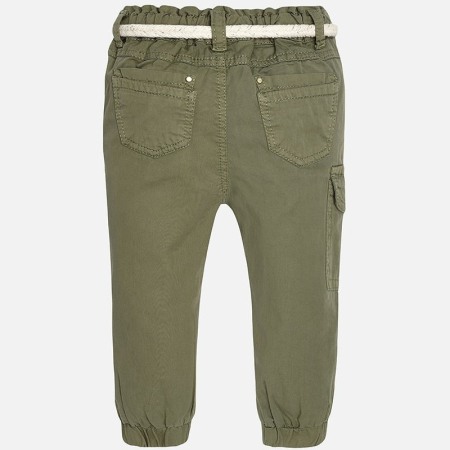 Fete/Baieti 0-24 luni - Pantalon lung kaki fete, centura textila, Mayoral