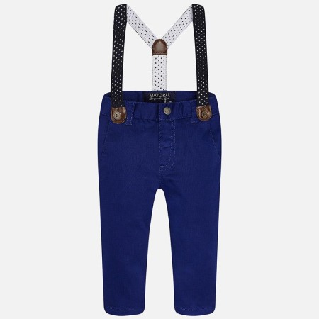 Baieti - Pantalon navy cu bretele Mayoral 1525
