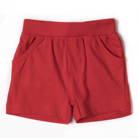 Fete/Baieti 2- 16 ani - Pantalon scurt bumbac baieti, rosu, Babybol