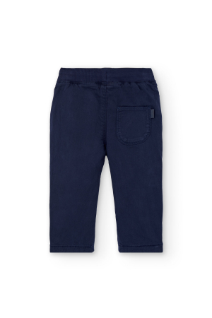 Pantaloni baieti captusiti la interior,bleumarin, brand Boboli [2]