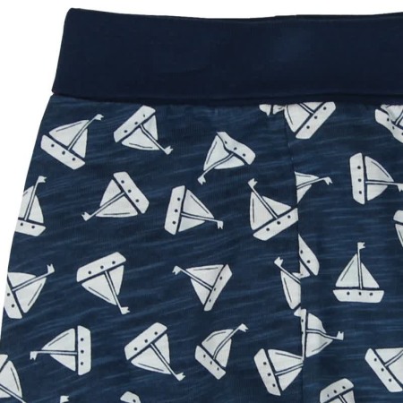 Pantaloni bumbac bebe baiat,imprimeu barcute , Boboli [2]