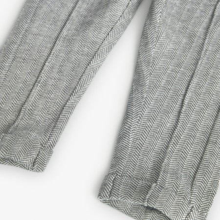 Pantaloni eleganti fetita, model in zig-zag, gri, brand Boboli [4]