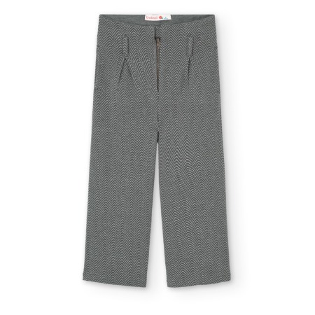 Pantaloni fete evazati, flanel, gri, Boboli [1]