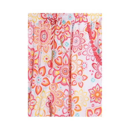 Pantaloni fete vascoza, imprimeu etno, portocaliu [1]