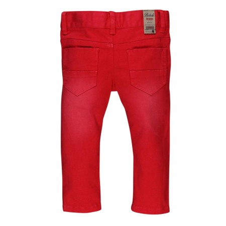 Pantaloni lungi slim fit bebe baiat, rosu [1]